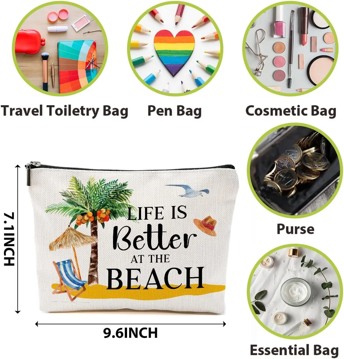 1 Pcs 3 Pcs 4 Pcs Makeup Bag, Girls Trip Gifts Favors Girls Weekend Gifts, Friendship Gifts for Women Bestie Bride