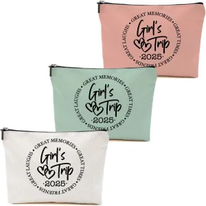 1 Pcs 3 Pcs 4 Pcs Makeup Bag, Girls Trip Gifts Favors Girls Weekend Gifts, Friendship Gifts for Women Bestie Bride