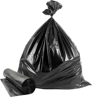 100 Pack 30-32 - 33-39 Gallon Trash Bags Heavy Duty - Large Black Garbage Bags, 32.5 x 39 Inch Bulk Waste Bin Liners for Home Outdoor Use