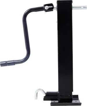 12,000 lb Weld-On Trailer Jack, Heavy Duty Square Tube Jack with Sidewind Crank, 26" Travel, No Mount Tube for Gooseneck, Equipment & Utility Trailers