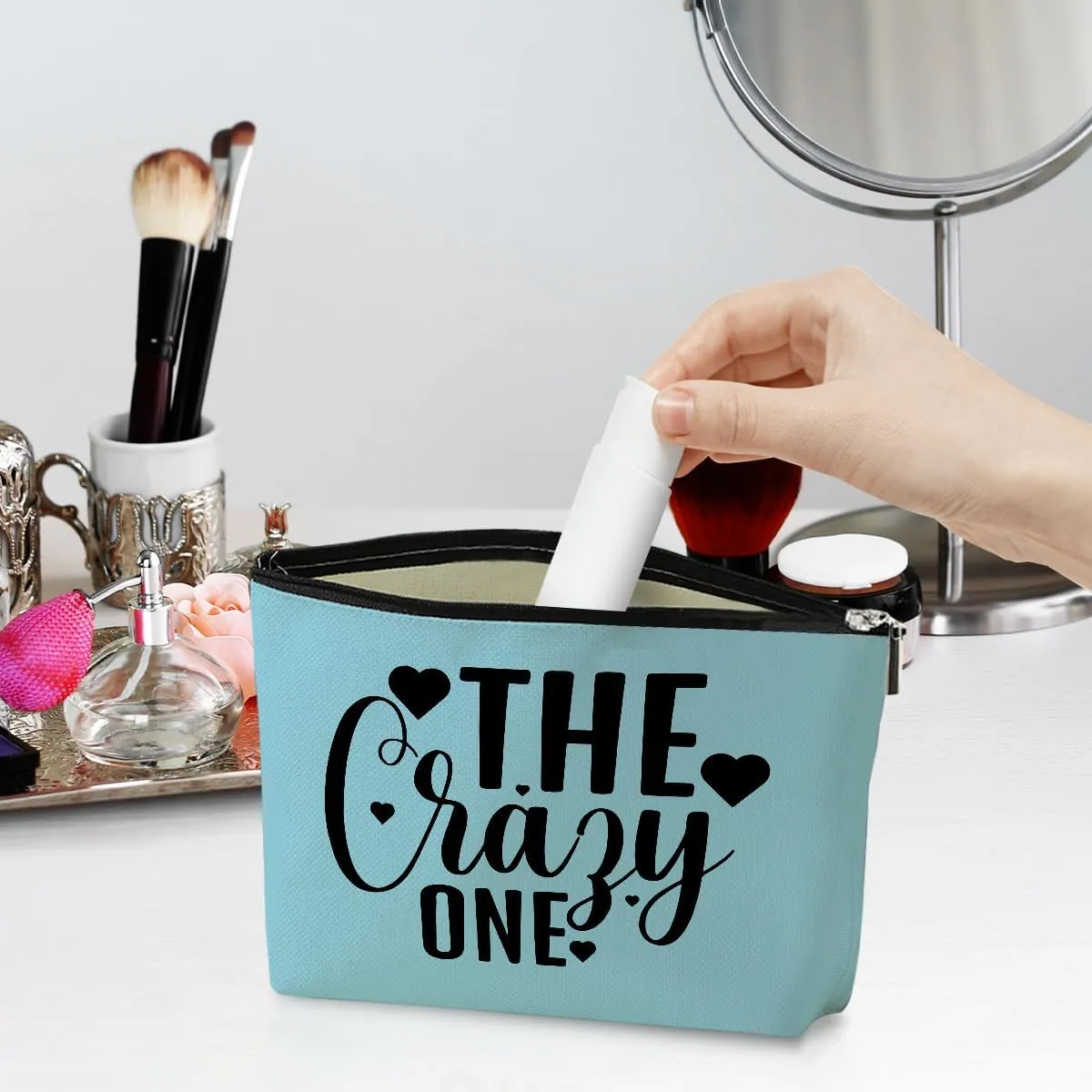 3 Pcs Funny Girls Trip Makeup Bags - Cosmetic Bags for Weekend Gifts, Summer Vacation, Bachelorette Party, Wedding & Friendship Gifts