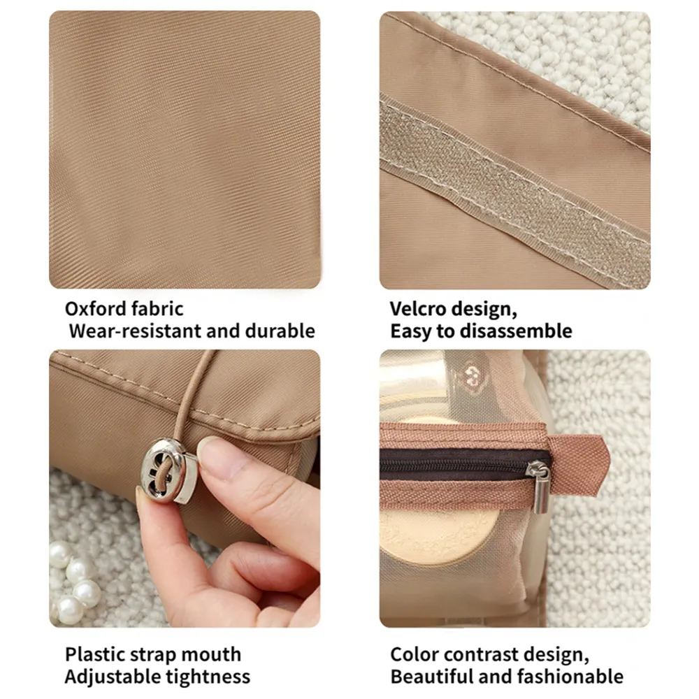 4-In-1 Multifunctional Women Cosmetic Bag Travel Organizer Foldable Nylon Wash Storage Bag