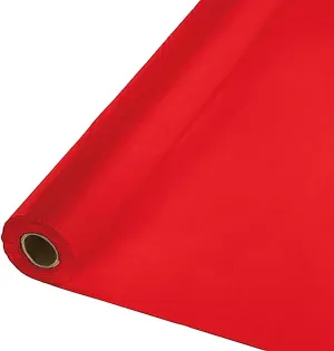 40 X 100 Ft Plastic Heavy Duty Banquet Roll Red by Tablemate