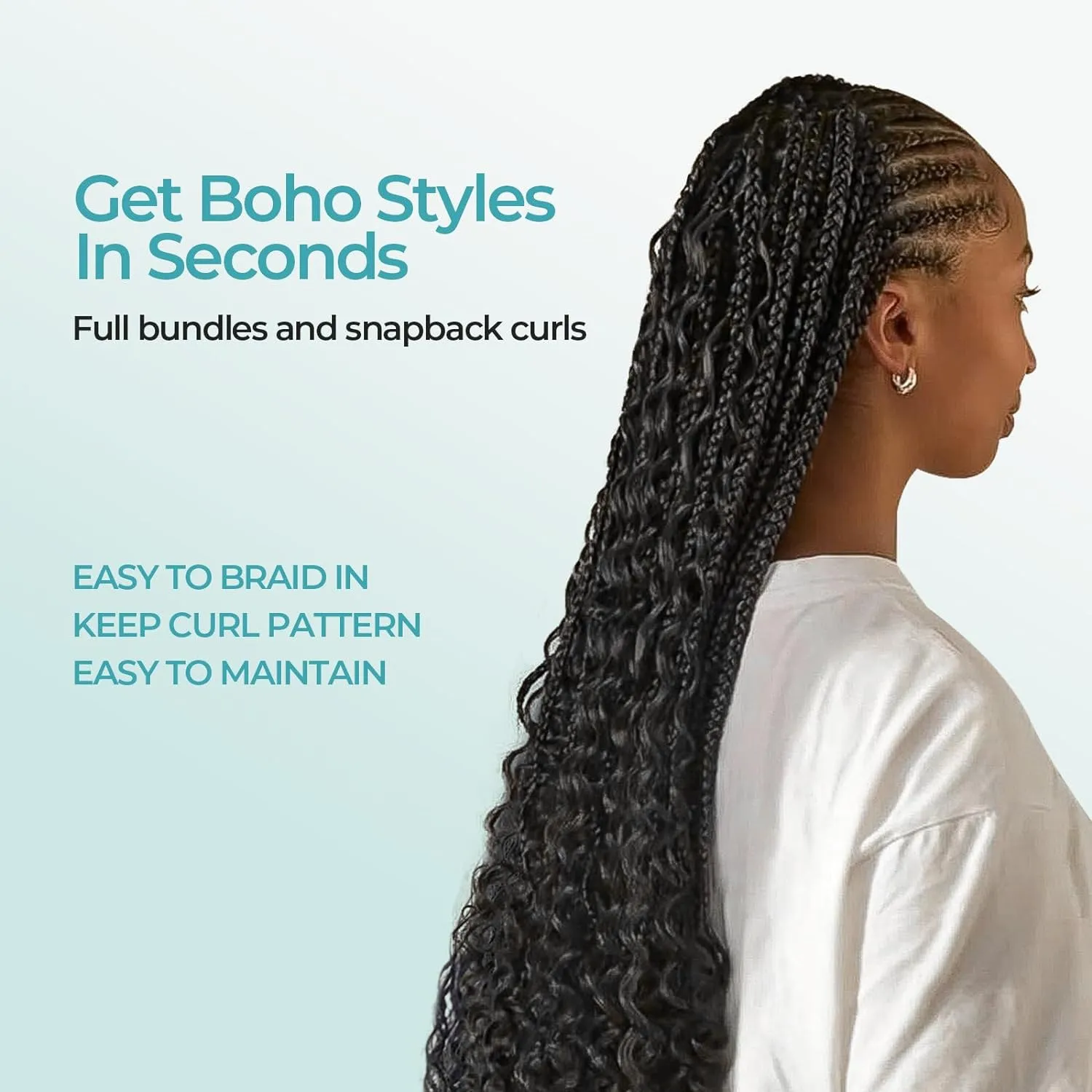 4/27 Boho Human Hair Highlight Blonde Brown Body Wave for Braids Braiding Bohemian Knotless Bulk No Weft 2 Bundles 100g 22 Inch - Easy to Install for Salon/Home/Beginners