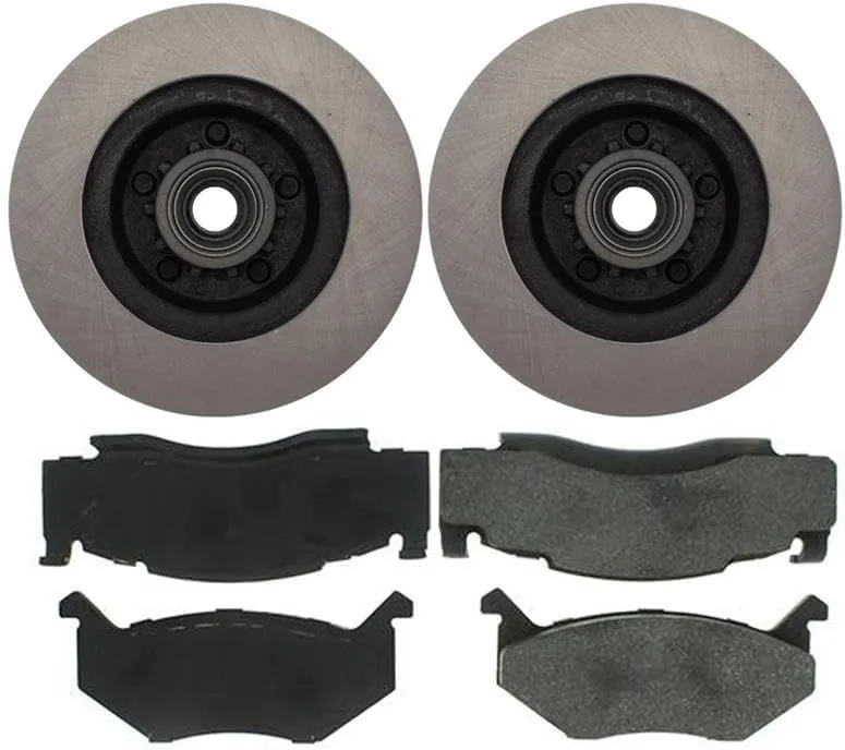 4x Front Brake Pads and Rotors Kit Automotive Replacement Brake Kits Fits Chrysler Fifth Avenue 1983-1989 Fits Chrysler Cordoba 1975 1980 1981 1982 1983