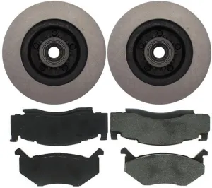 4x Front Brake Pads and Rotors Kit Automotive Replacement Brake Kits Fits Chrysler Fifth Avenue 1983-1989 Fits Chrysler Cordoba 1975 1980 1981 1982 1983