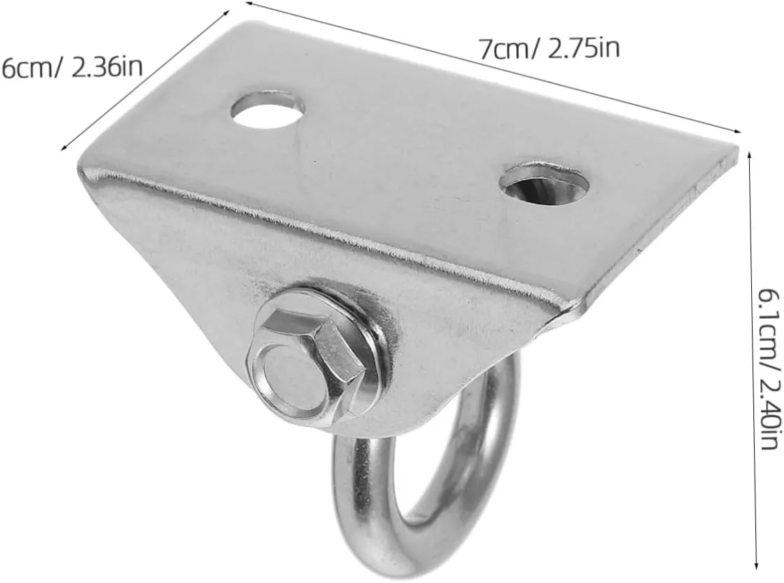 ABOOFAN Sturdy Swing Hangers Stainless Steel Pad Eye Plate for Swing Hanging Kit