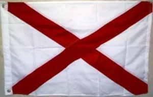 AES 5x8 Embroidered Sewn St. Patrick's Cross 600D Nylon Flag 5'x8' Brass Grommets House Banner Brass Grommets Fade Resistant Double Stitched