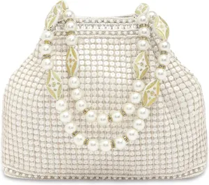 Aheli Indian Potli Bags Gift for Women Evening Bag Clutch Ethnic Bride Purse with Drawstring