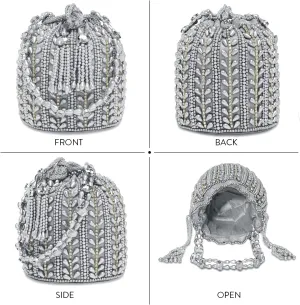 Aheli Potli Bags Gift for Women Evening Bag Clutch Ethnic Bride Purse with Drawstring