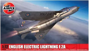 Airfix Model Airplane Kit Gift Set - A04054A English Electric Lightning F.2A, Plastic Plane Model Kits for Adults & Kids 14 , Skill Level 2, 1:72 Scale WW2 Military Aircraft Models for Beginners