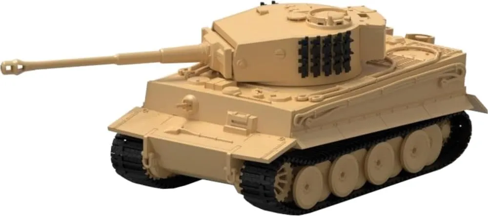 Airfix Model Tank - A02342 Tiger 1, Plastic Model Kits for Adults & Kids 14 , 1:72 Scale, Skill Level 1, WW2 Theme Military Models, World War 2 Tanks