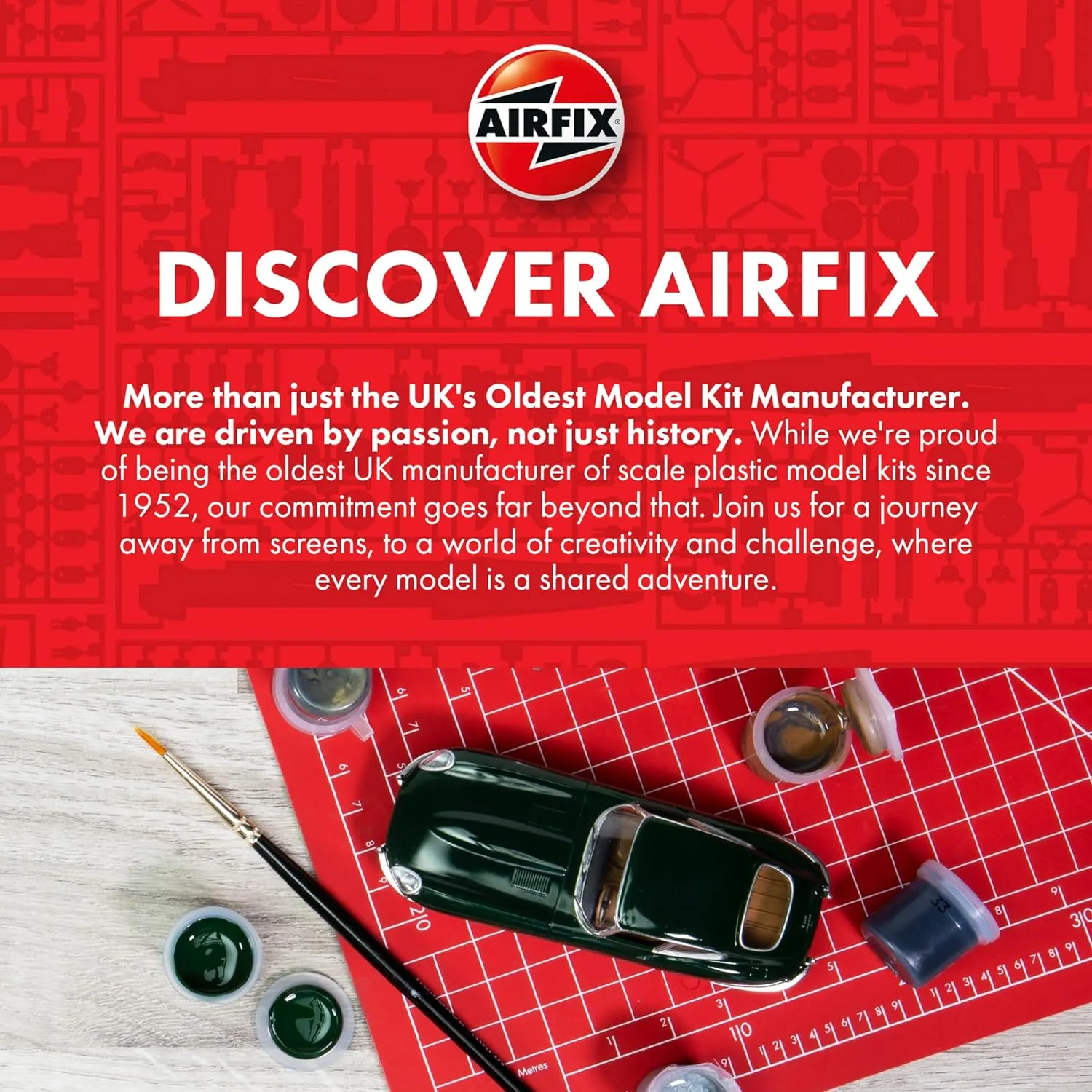 Airfix Ship Model Kit Vintage Classics - A04208V HMS Ark Royal, Plastic Watercraft Model Kits for Adults & Kids Ages 8 , Skill Level 3, 1:600 Scale WW2 Warship Models, Miniature Battleship Navy Gifts