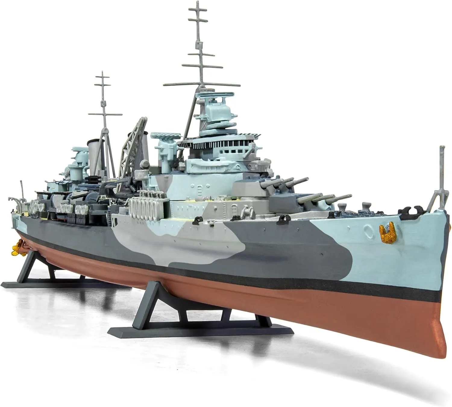 Airfix Ship Model Kit Vintage Classics - A04212V HMS Belfast, Plastic Watercraft Model Kits for Adults & Kids Ages 8 , Skill Level 3, 1:600 Scale WW2 Warship Models, Miniature Battleship Navy Gifts