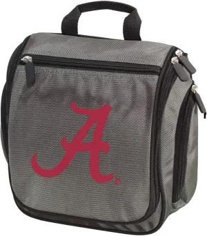 Alabama Toiletry Bags Or Hanging Travel Alabama Shaving Kit for Men (Gray - A Logo)