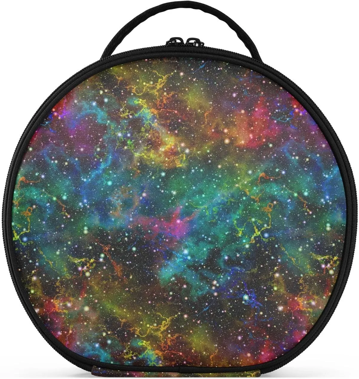 ALAZA Abstract Colorful Universe Nebula Night Starry Sky Travel Cosmetic Organizer Make up Organizer Toiletry Bag