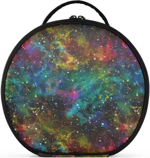 ALAZA Abstract Colorful Universe Nebula Night Starry Sky Travel Cosmetic Organizer Make up Organizer Toiletry Bag