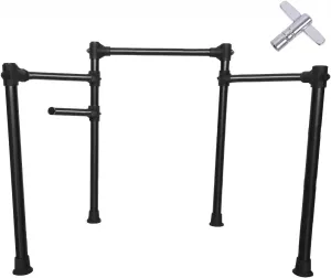 Alesis Nitro Kit/DM Lite Kit/Burst Kit Electronic Drum Full Stage Rack and Silverline Audio Drum Key Bundle - 1 1/8 inch Tubing