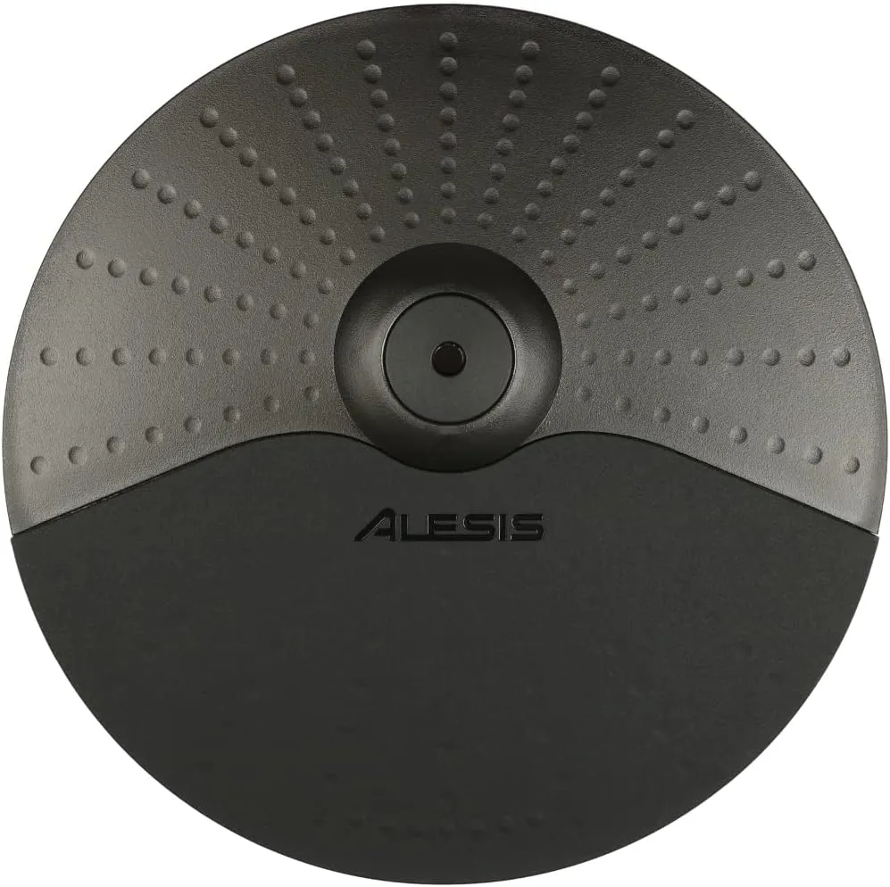 Alesis Turbo/Nitro Express/Nitro Pro 10 Inch Cymbal with 19 Inch Cymbal Arm/Clamp and Silverline Audio 10ft Connection Cable Bundle - Compatible with Surge, Command, Crimson, Strike