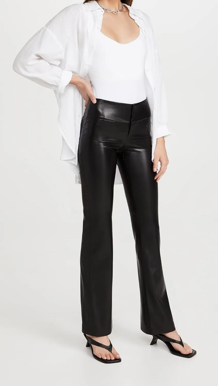 alice   olivia Women's Olivia Vegan Leather Pants