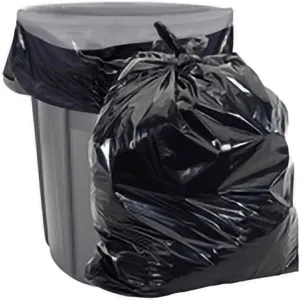 Aluf Plastics 55-60 Gallon Trash Bags - 1.5 MIL (eq) Black Heavy Duty Trash Can Liners - 38" x 58" - Pack of 100 - For Contractor, Industrial, Commercial, & Outdoor