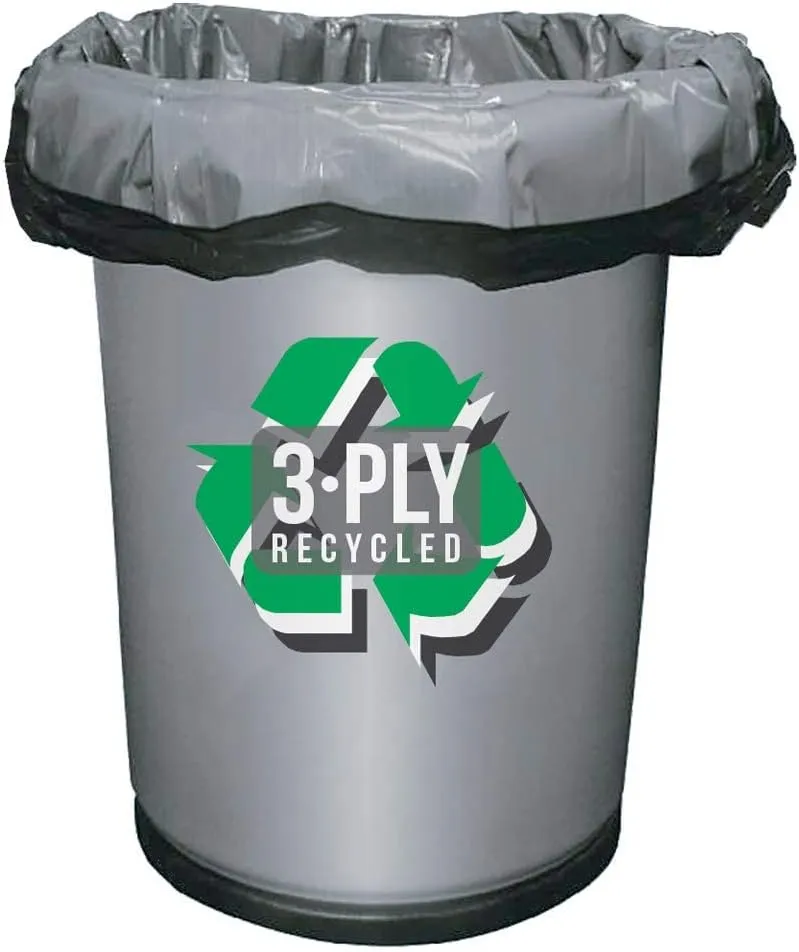 Aluf Plastics 55-60 Gallon Trash Bags - 1.5 MIL (eq) Black Heavy Duty Trash Can Liners - 38" x 58" - Pack of 100 - For Contractor, Industrial, Commercial, & Outdoor