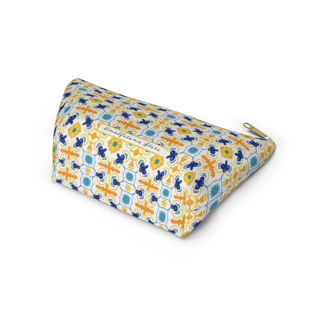Amalfitana Tiles Accessory Pouch w T-bottom
