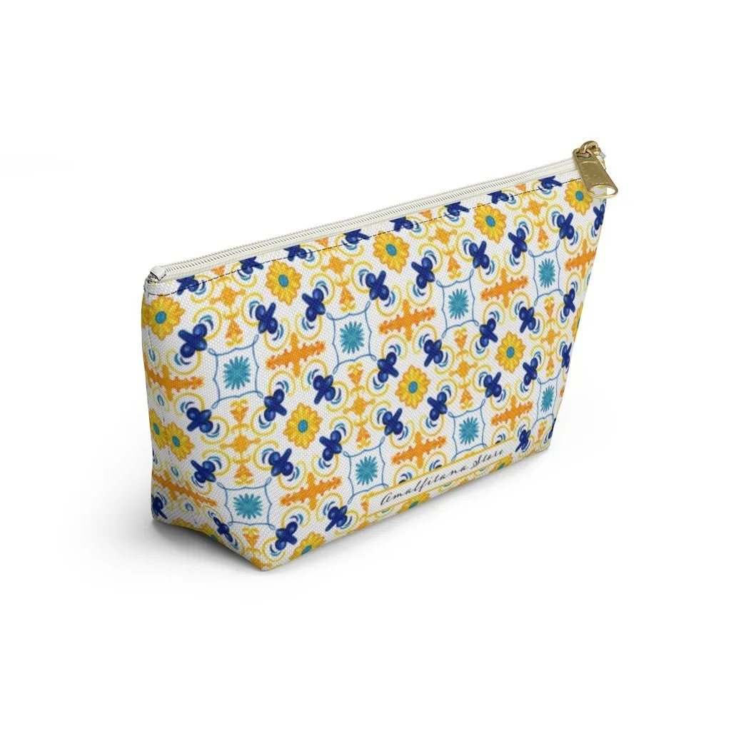 Amalfitana Tiles Accessory Pouch w T-bottom