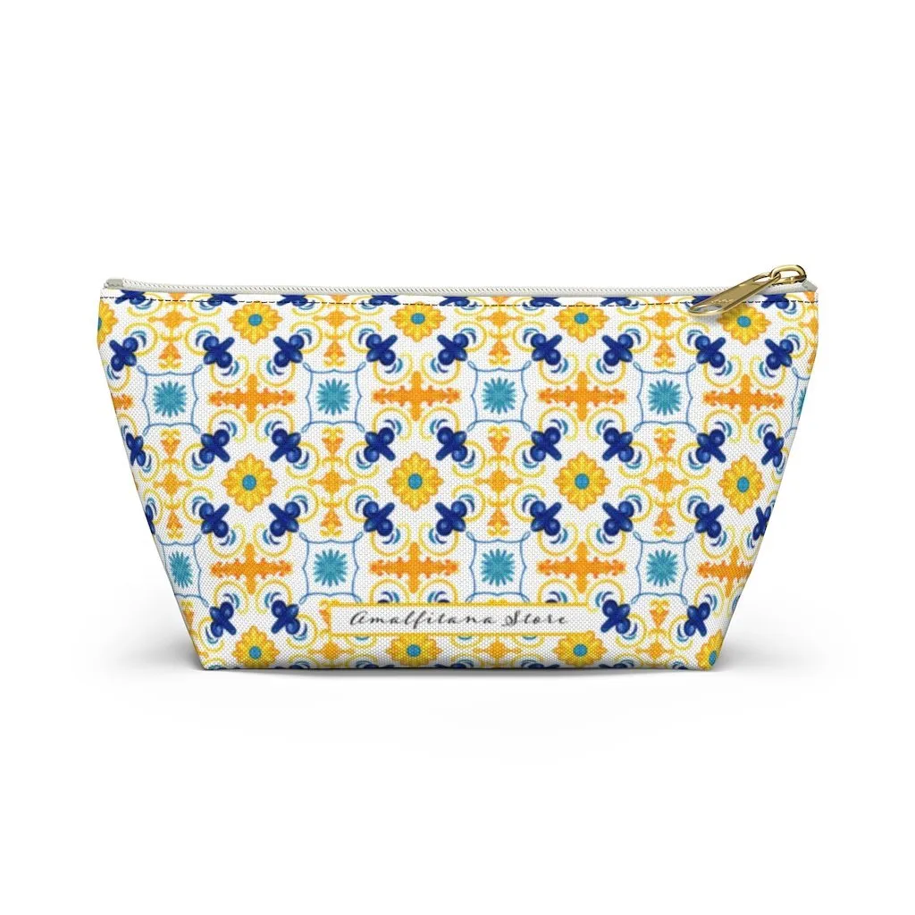 Amalfitana Tiles Accessory Pouch w T-bottom