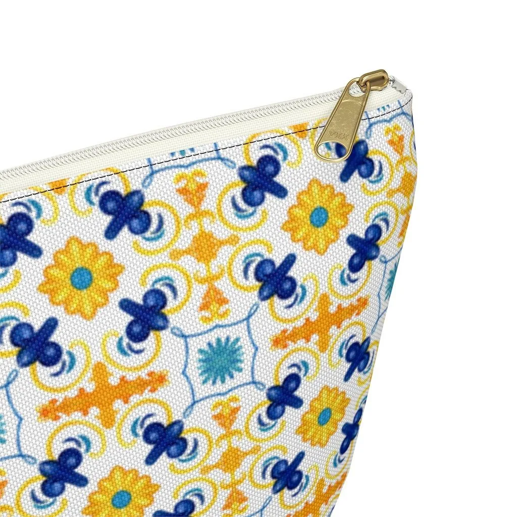 Amalfitana Tiles Accessory Pouch w T-bottom