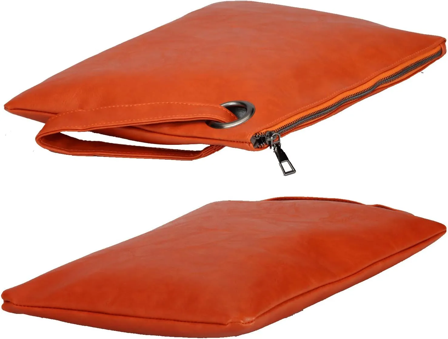 Amaze Womens Oversized Clutch Bag Large PU Leather Pouch Evening Handbags Envelope Purse with Wristlet Shoulder Lady
