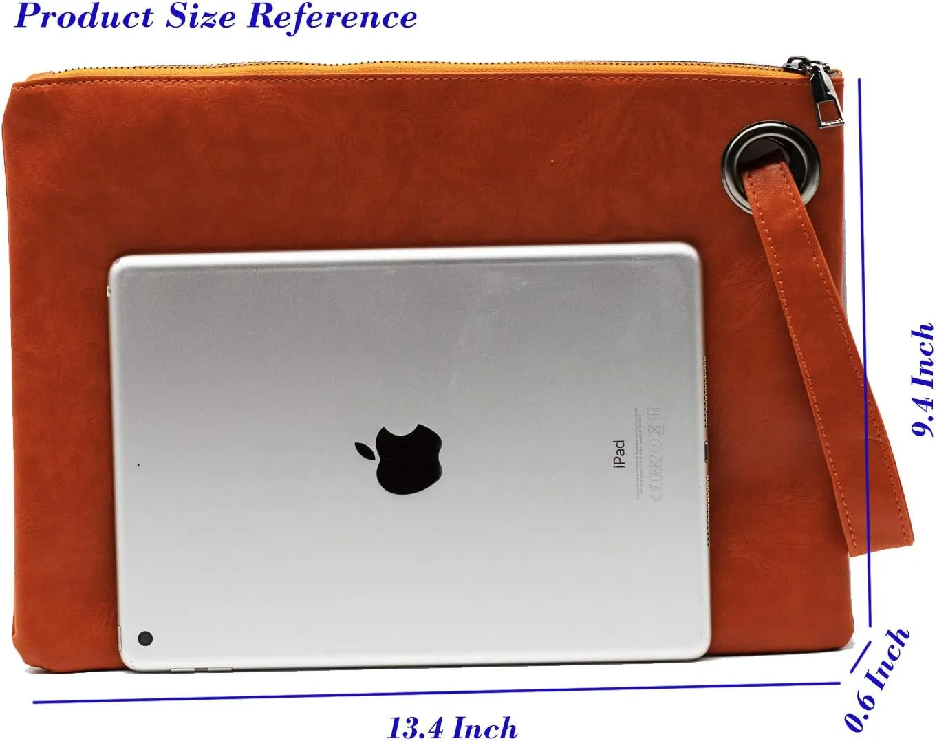 Amaze Womens Oversized Clutch Bag Large PU Leather Pouch Evening Handbags Envelope Purse with Wristlet Shoulder Lady