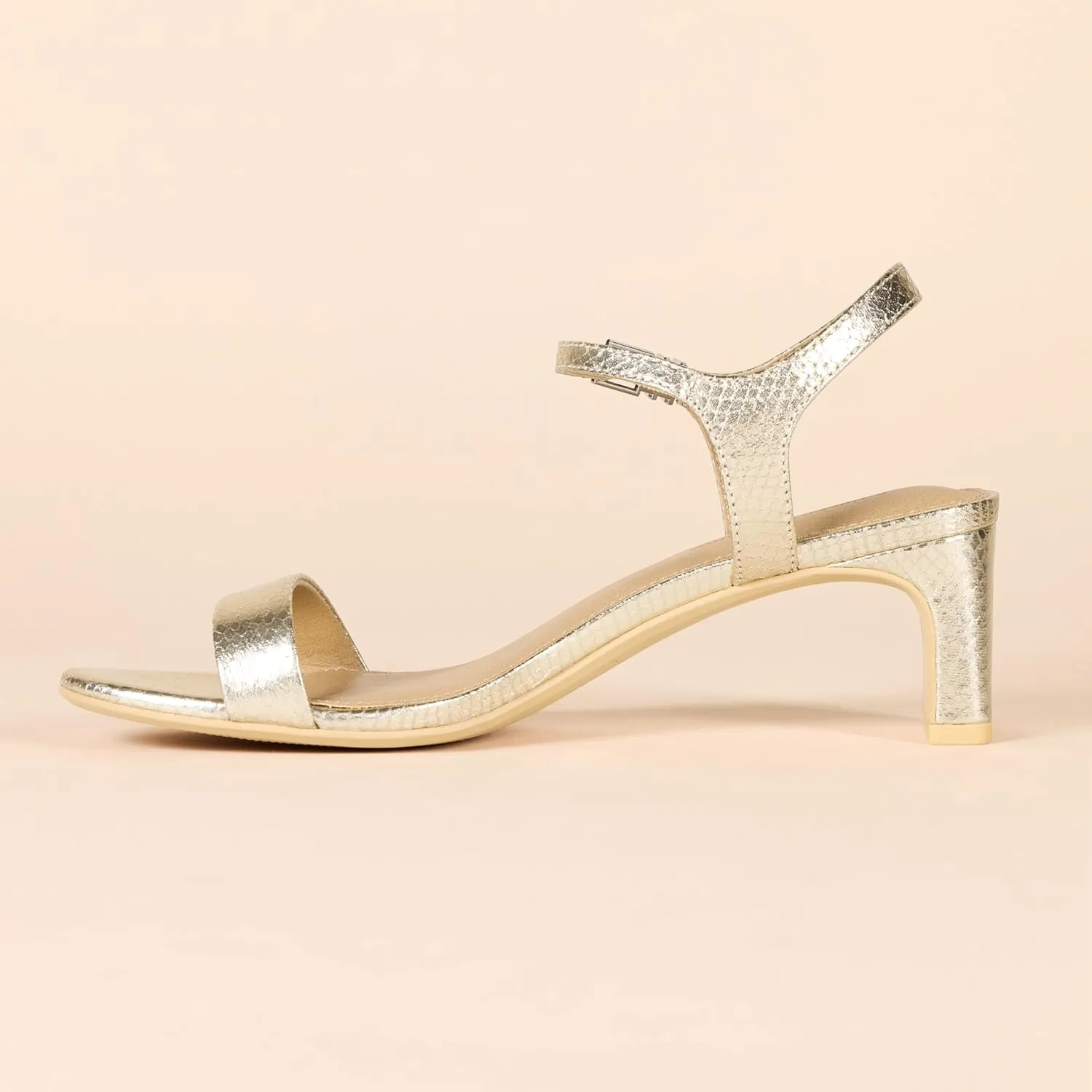 Amazon Essentials Women's Ankle Strap Low Heel