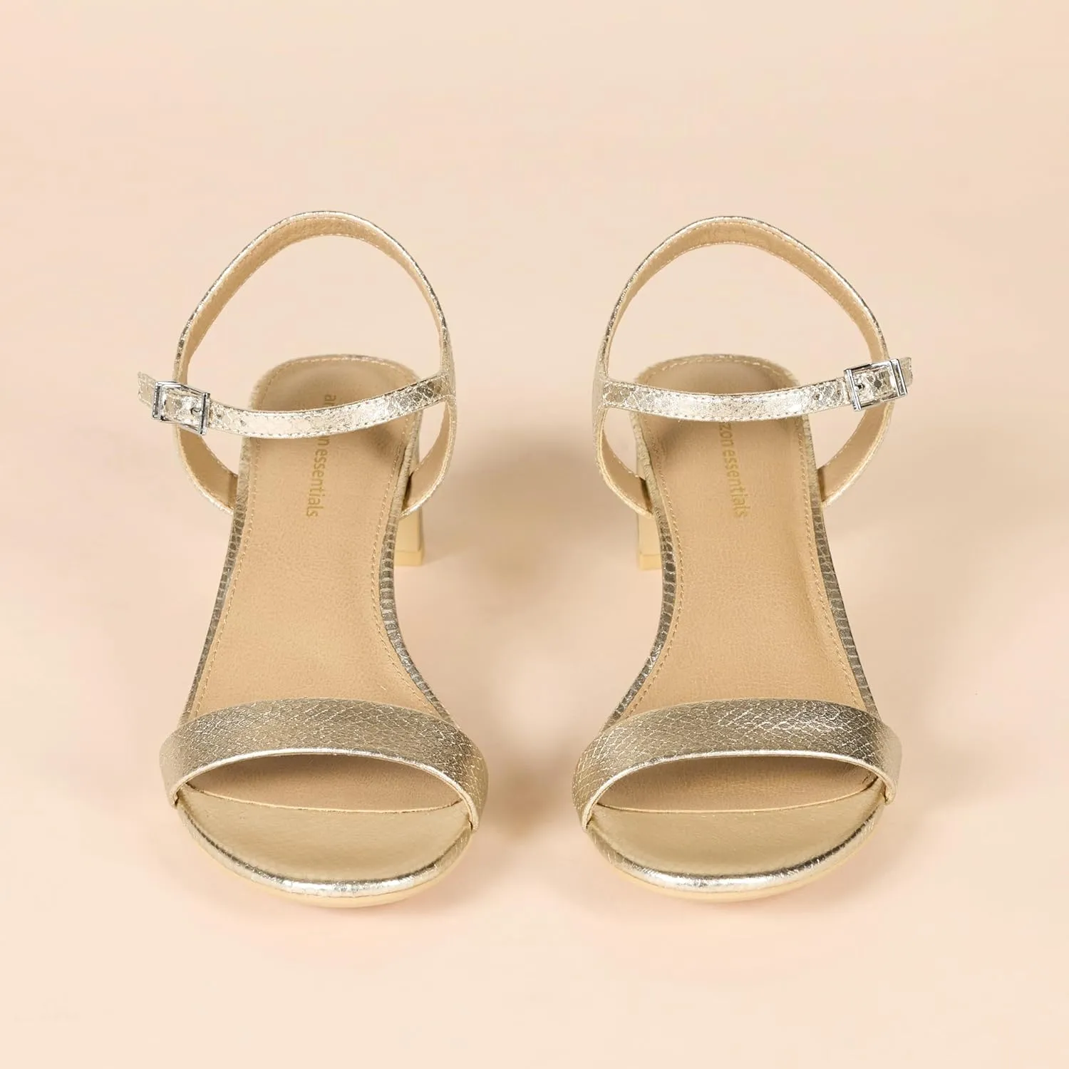 Amazon Essentials Women's Ankle Strap Low Heel