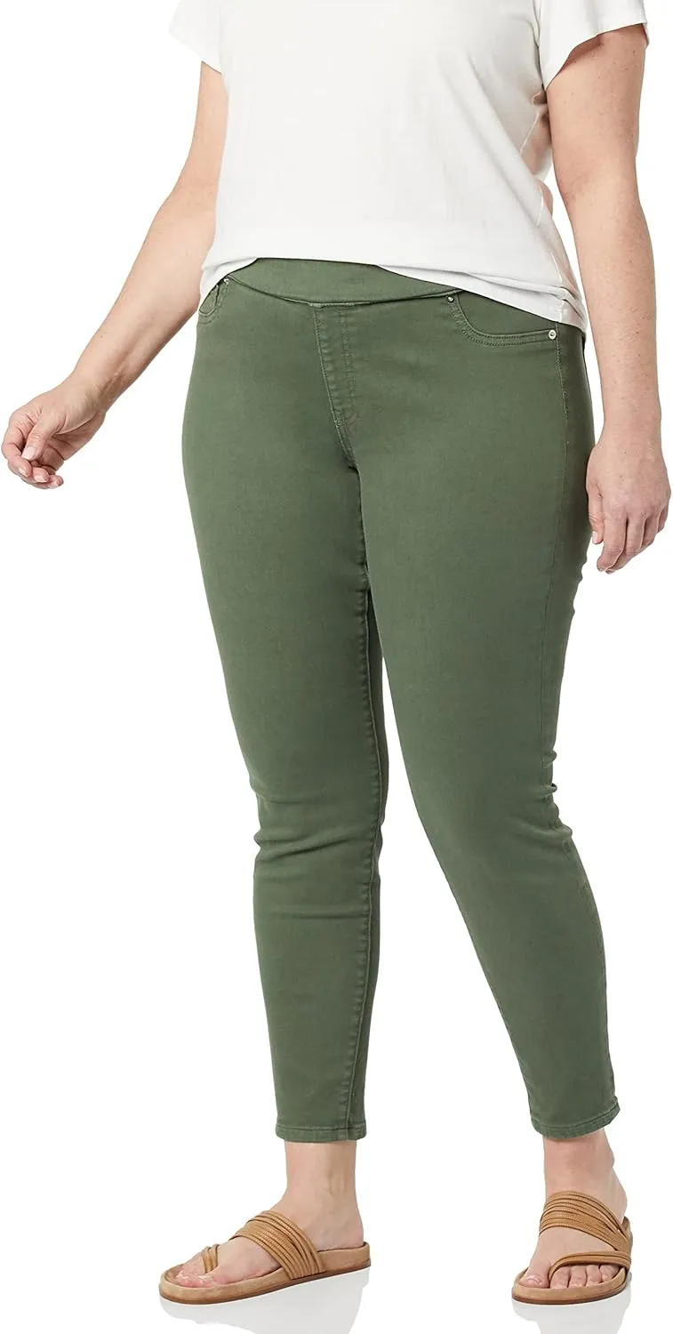 Amazon Essentials Women's Mid-Rise Stretch Pull-On Jegging (Available in Plus Size)