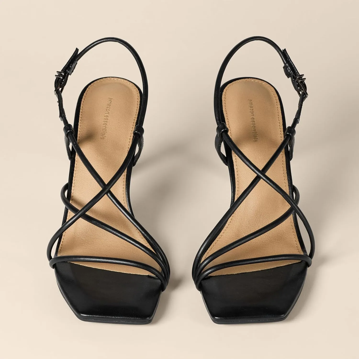 Amazon Essentials Women's Strappy Stiletto Heel Sandals