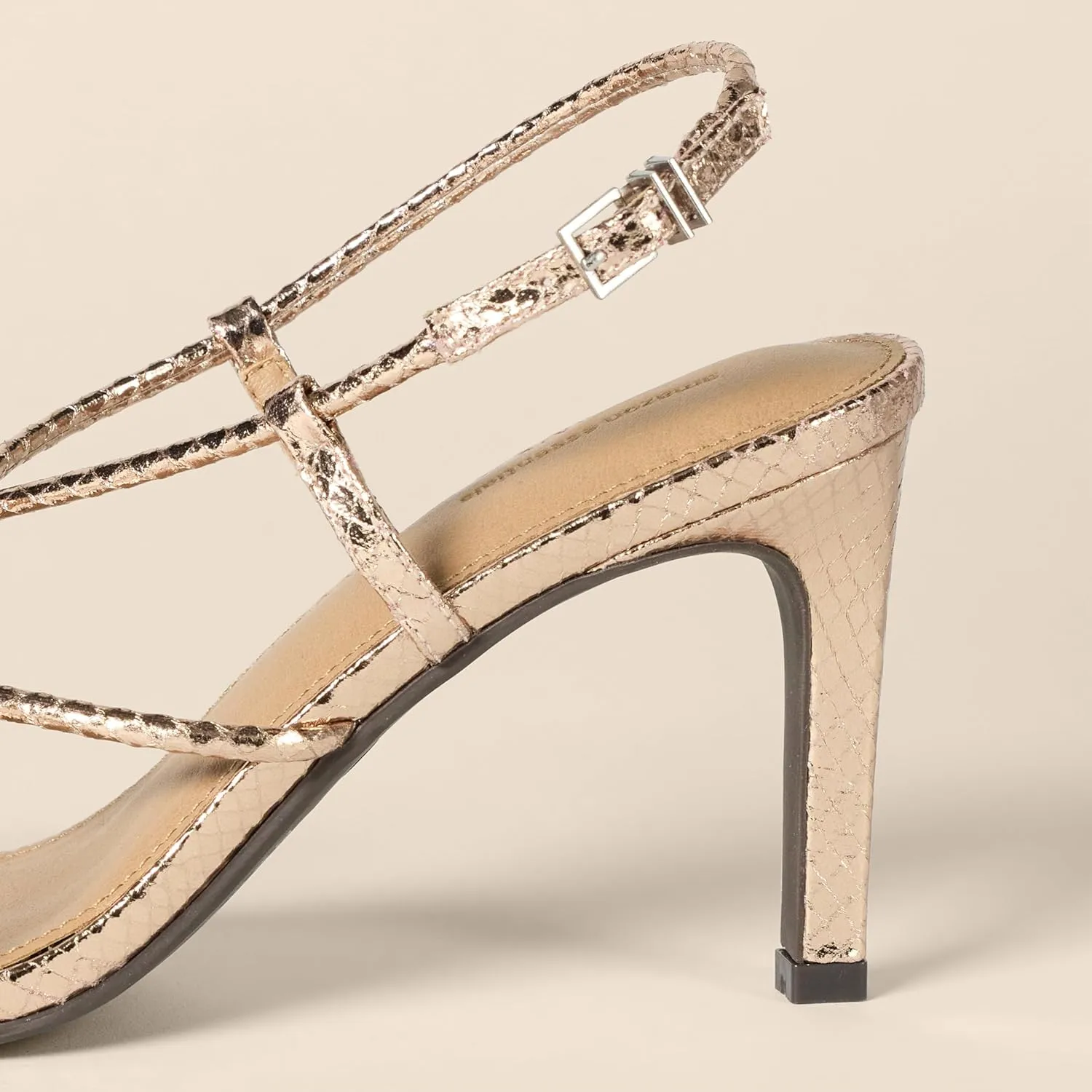 Amazon Essentials Women's Strappy Stiletto Heel Sandals
