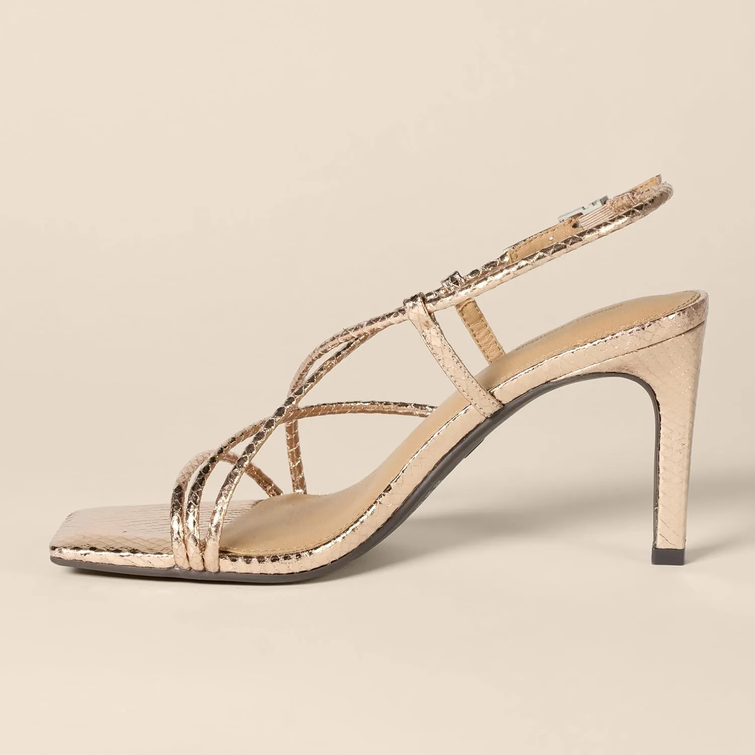 Amazon Essentials Women's Strappy Stiletto Heel Sandals
