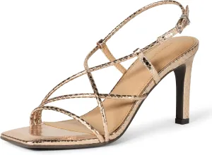 Amazon Essentials Women's Strappy Stiletto Heel Sandals