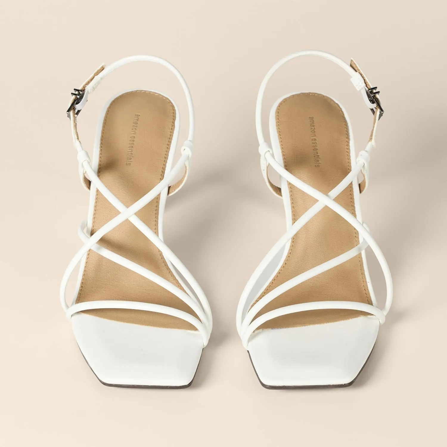 Amazon Essentials Women's Strappy Stiletto Heel Sandals