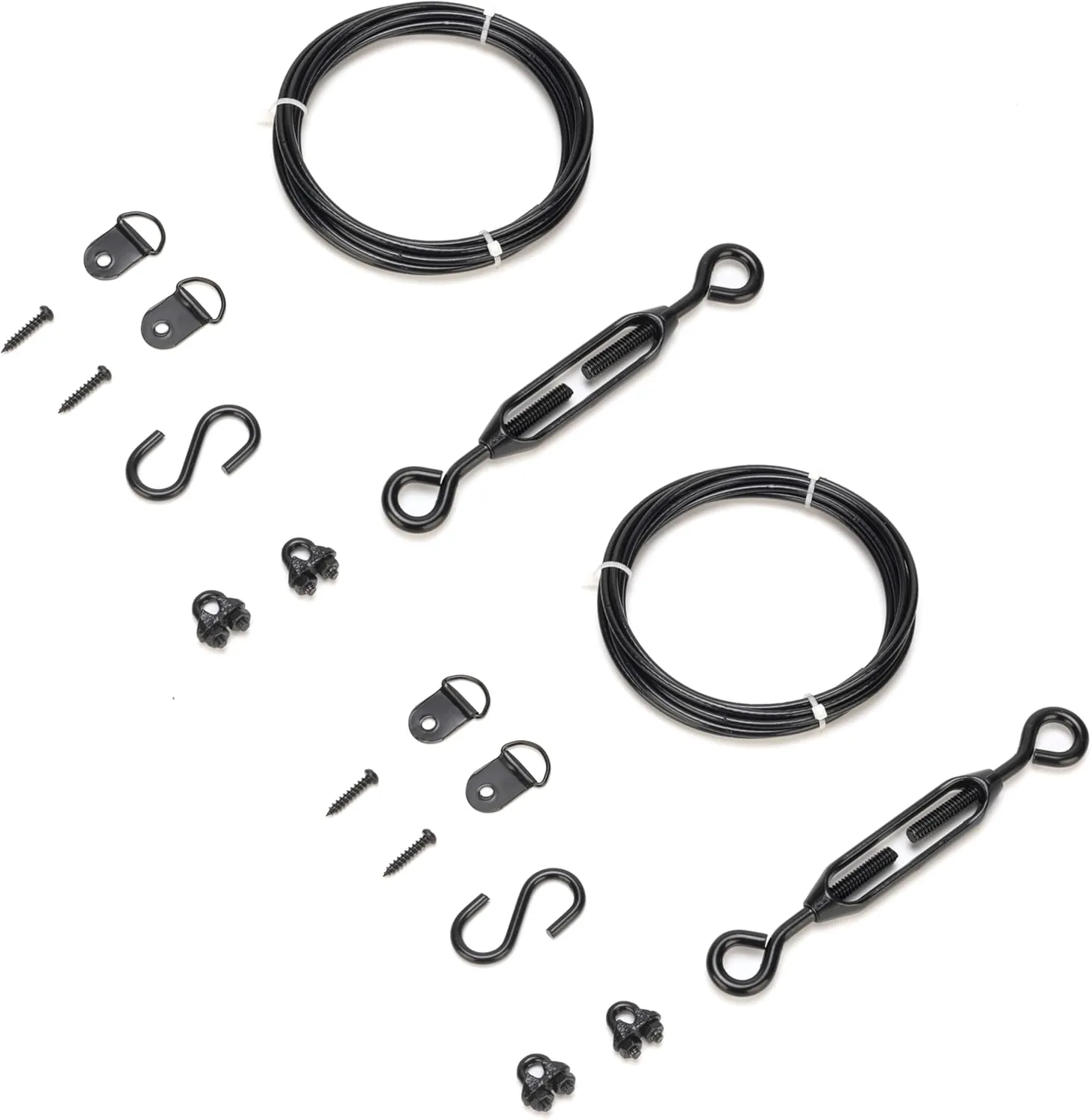 Anti Sag Gate Kit for Wooden Fence, Anti-Sagging Fence Gate Support Cable Kit in Zinc, No Sag Wooden Fence Gate Repair Kit for Outdoor, Anti-Sag Gate Frame Kit