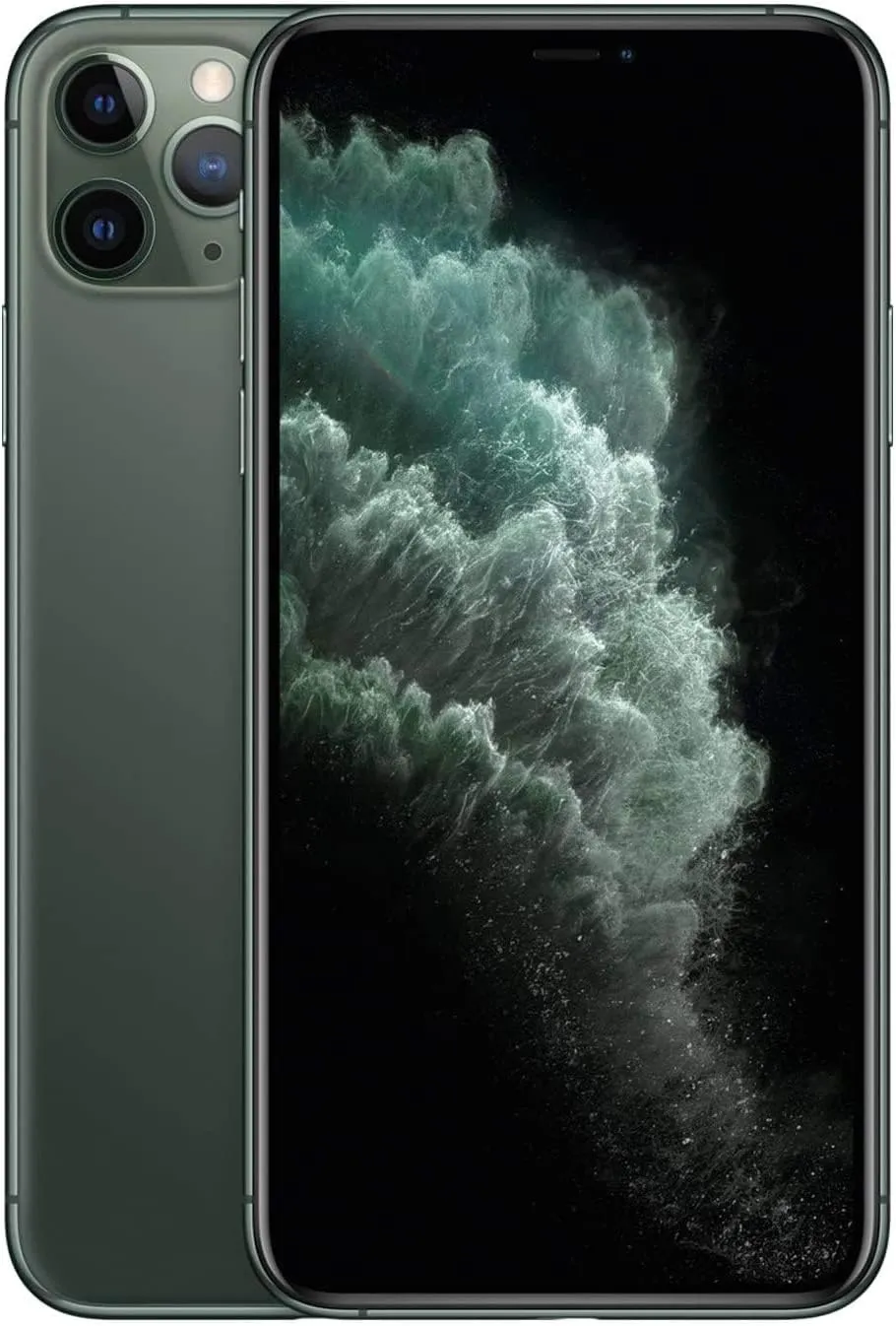 Apple iPhone 11 Pro Max, US Version, 64GB, Midnight Green - Unlocked (Renewed)