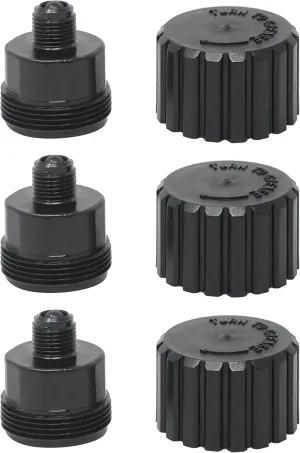 AppliaFit Grease Cup Kit Compatible with Jandy 2133 for Select Jandy Gray 2-Port and 3-Port Valves (3-Pack)