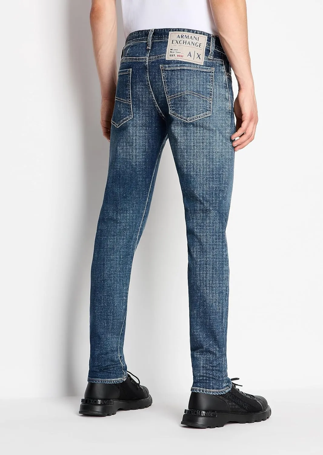 Armani Exchange Men's J14 Skinny Comfort Fabric Stretch Denim