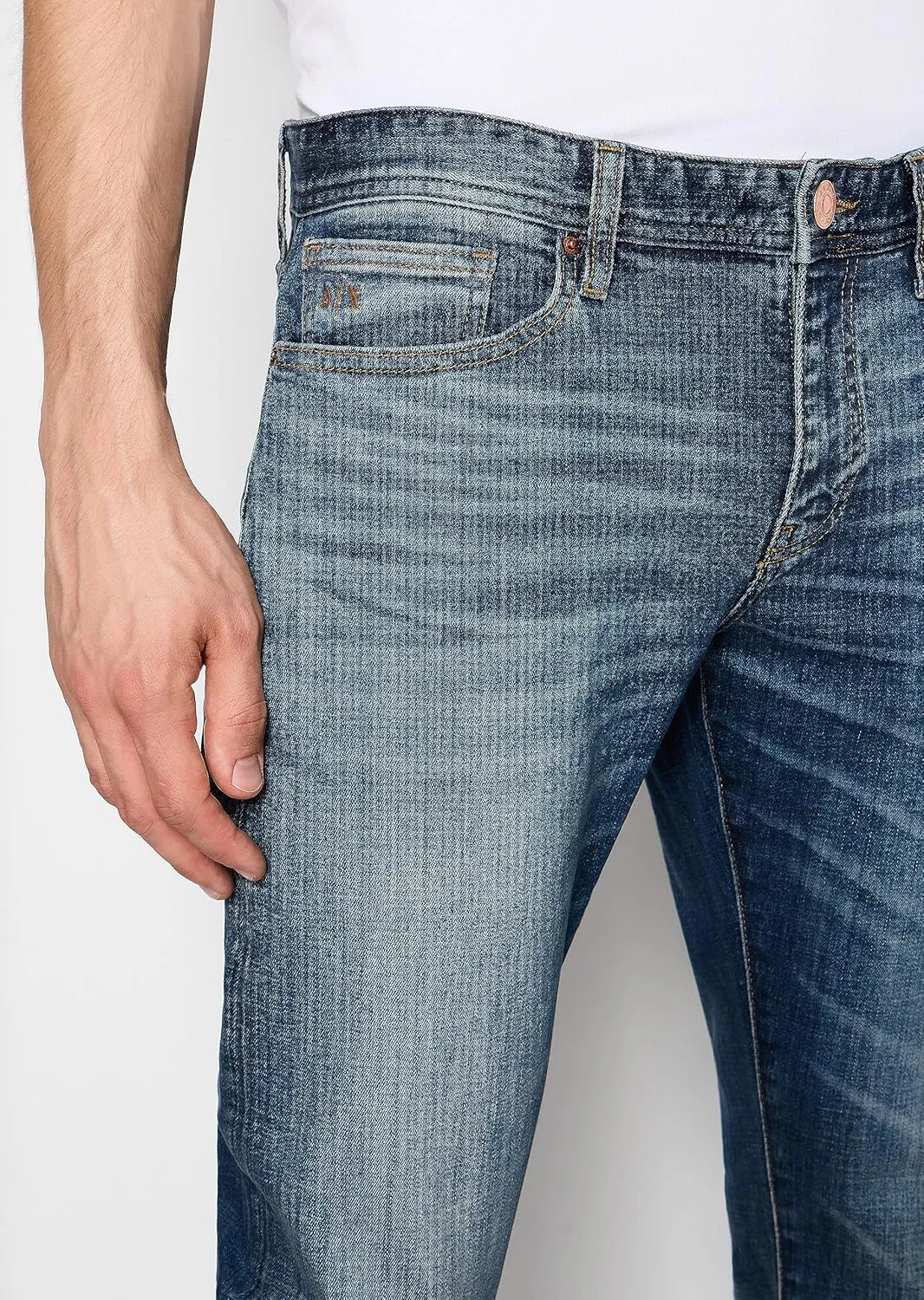 Armani Exchange Men's J14 Skinny Comfort Fabric Stretch Denim