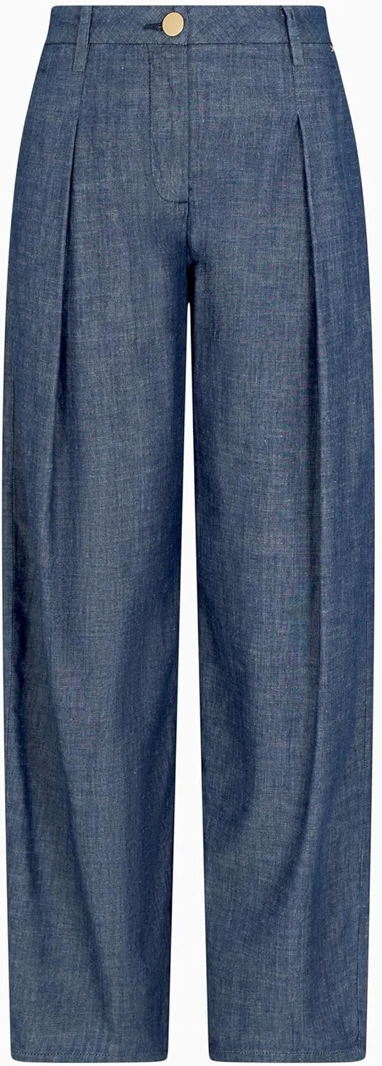 Armani Exchange Women's Chambray Denim Trousers