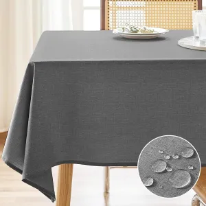 AUSSPVOCT Textured Tablecloth Rectangle 60x120 Water Resistant Spill-Proof Wipeable Table Cloth Wrinkle Free Fabric Dining Table Cover for Birthday Party Farmhouse Spring Kitchen Tablecloths