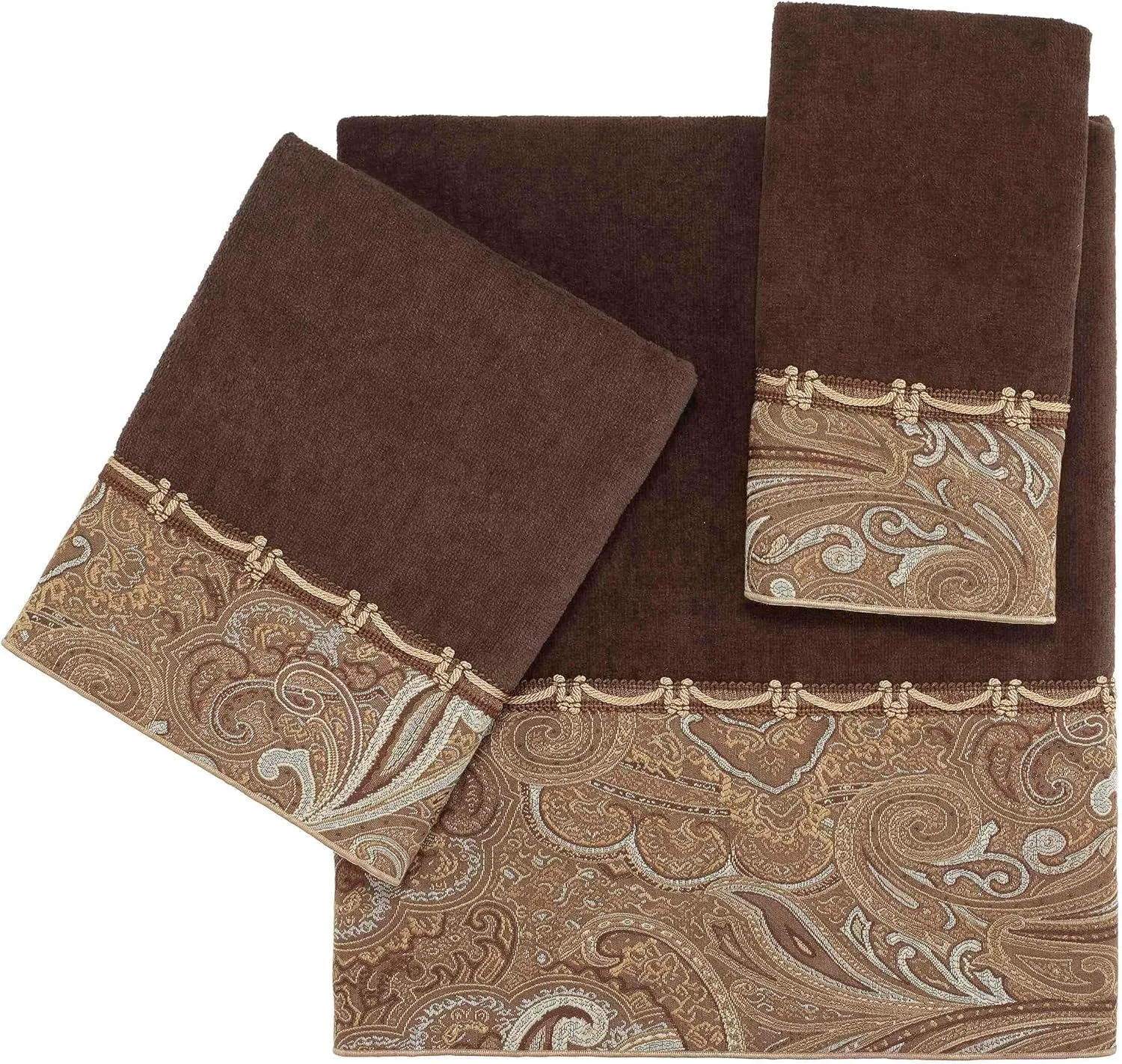 Avanti Linens 17892JAV Bradford Hand Towel, Java 30.00" x 16.00"