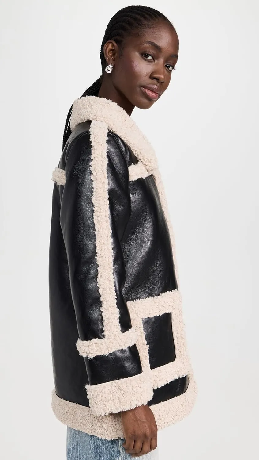 Avec Les Filles Women's Faux Shearling Jacket