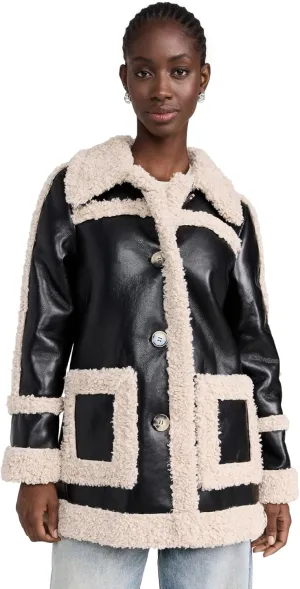 Avec Les Filles Women's Faux Shearling Jacket